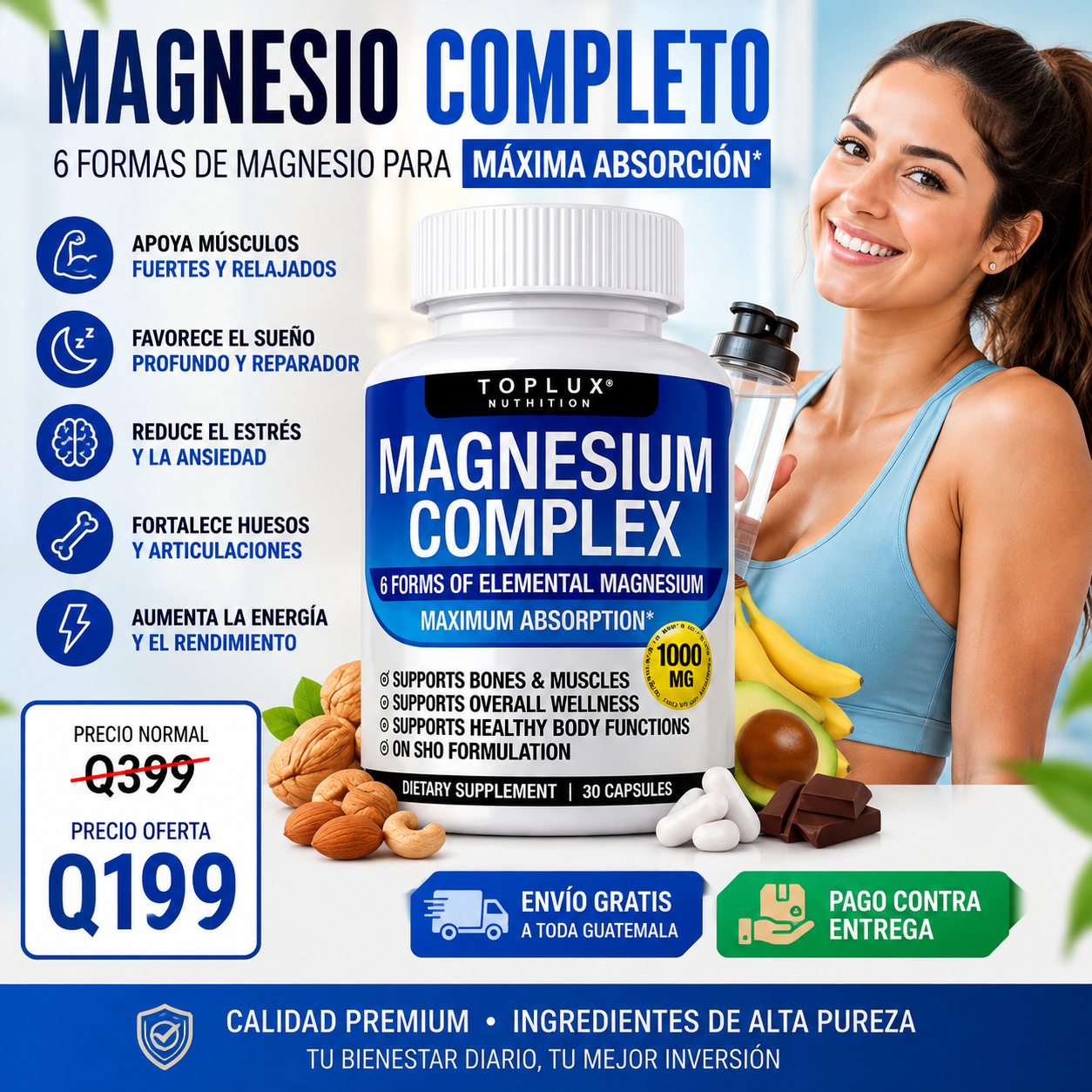 Magnesium Complex – Energía, Descanso y Bienestar Diario 💪