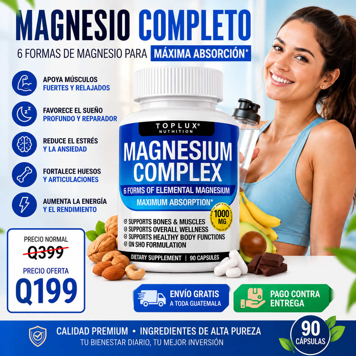 Magnesium Complex – Energía, Descanso y Bienestar Diario 💪