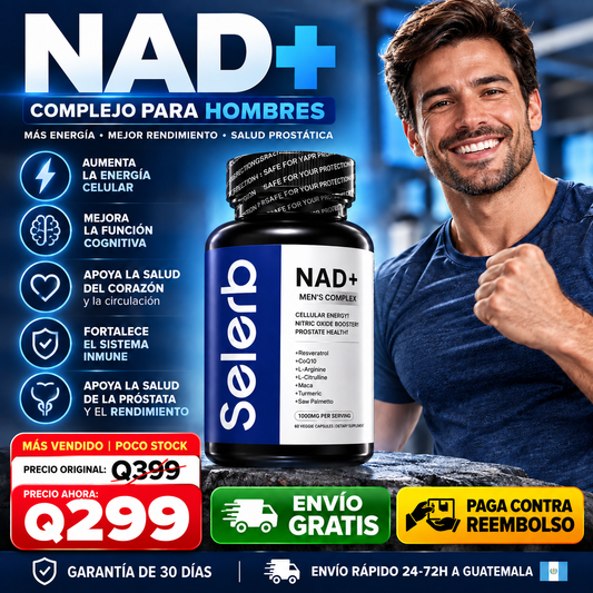 NAD+  Energía, Enfoque y Bienestar Masculino ⚡