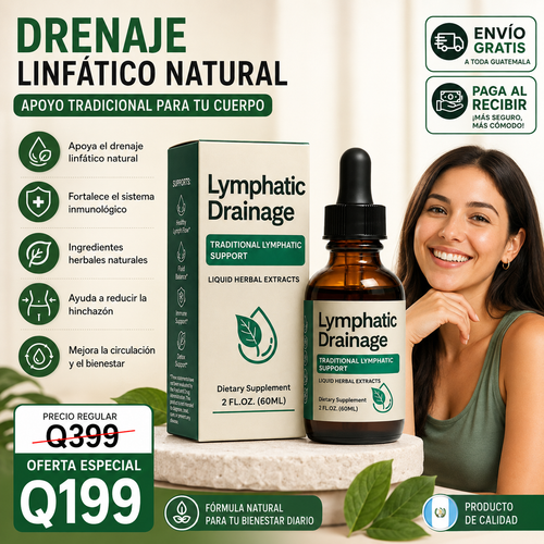 🌿 Gotas de Drenaje Linfático – Siéntete Más Ligera Cada Día 🌿