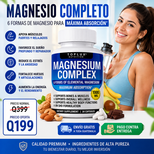 Magnesium Complex – Energía, Descanso y Bienestar Diario 💪