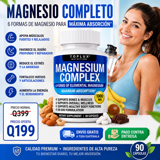 Magnesium Complex – Energía, Descanso y Bienestar Diario 💪